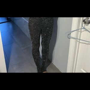 Forever 21 Black Shimmer Pants